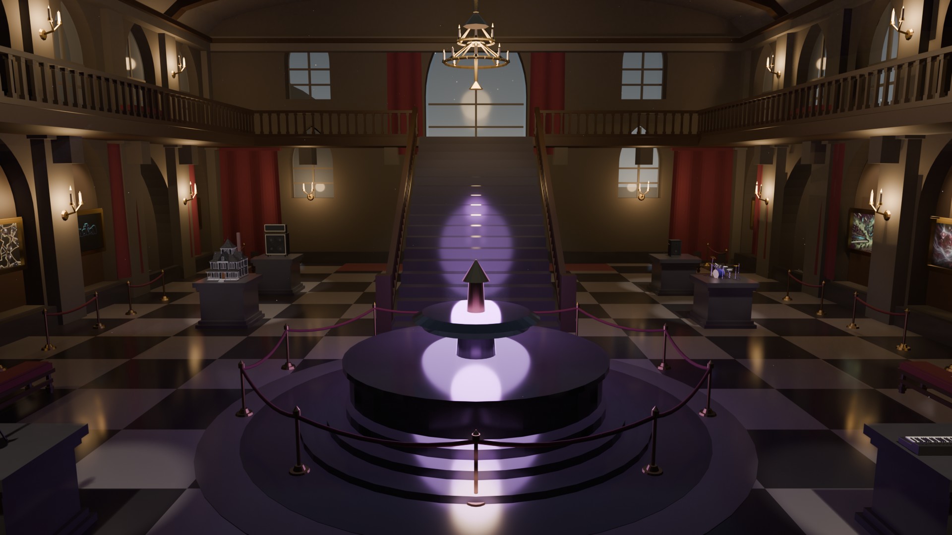 The Victorian Haunted Gallery inside Spectral Manor